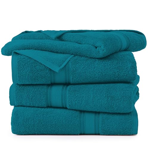 LANE LINEN Zero Twist Cotton Oversized Bath Towels Set - Quick Dry & Soft for Girls - Sea Port  
LANE LINEN 100% Cotton